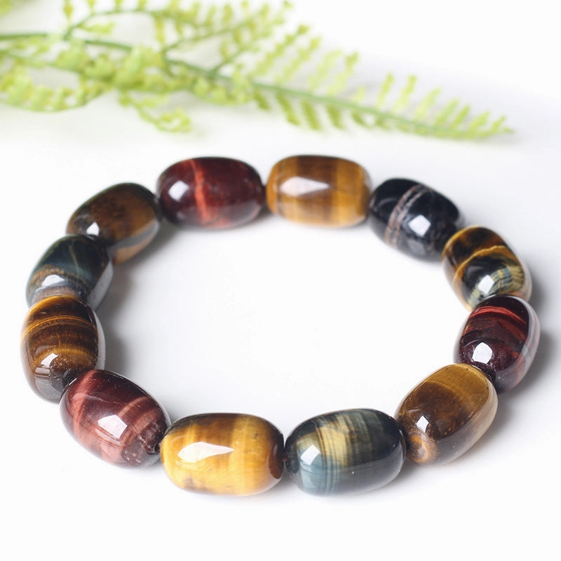 Wholesale Raw Ore Yellow Tiger Stone Bracelets