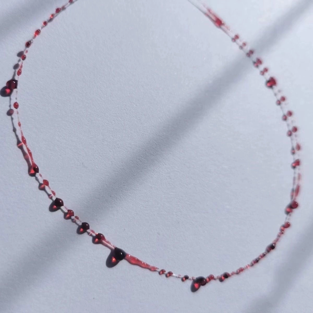 Wholesale Red Blood Drop Creative Cross Superfine Bracelet