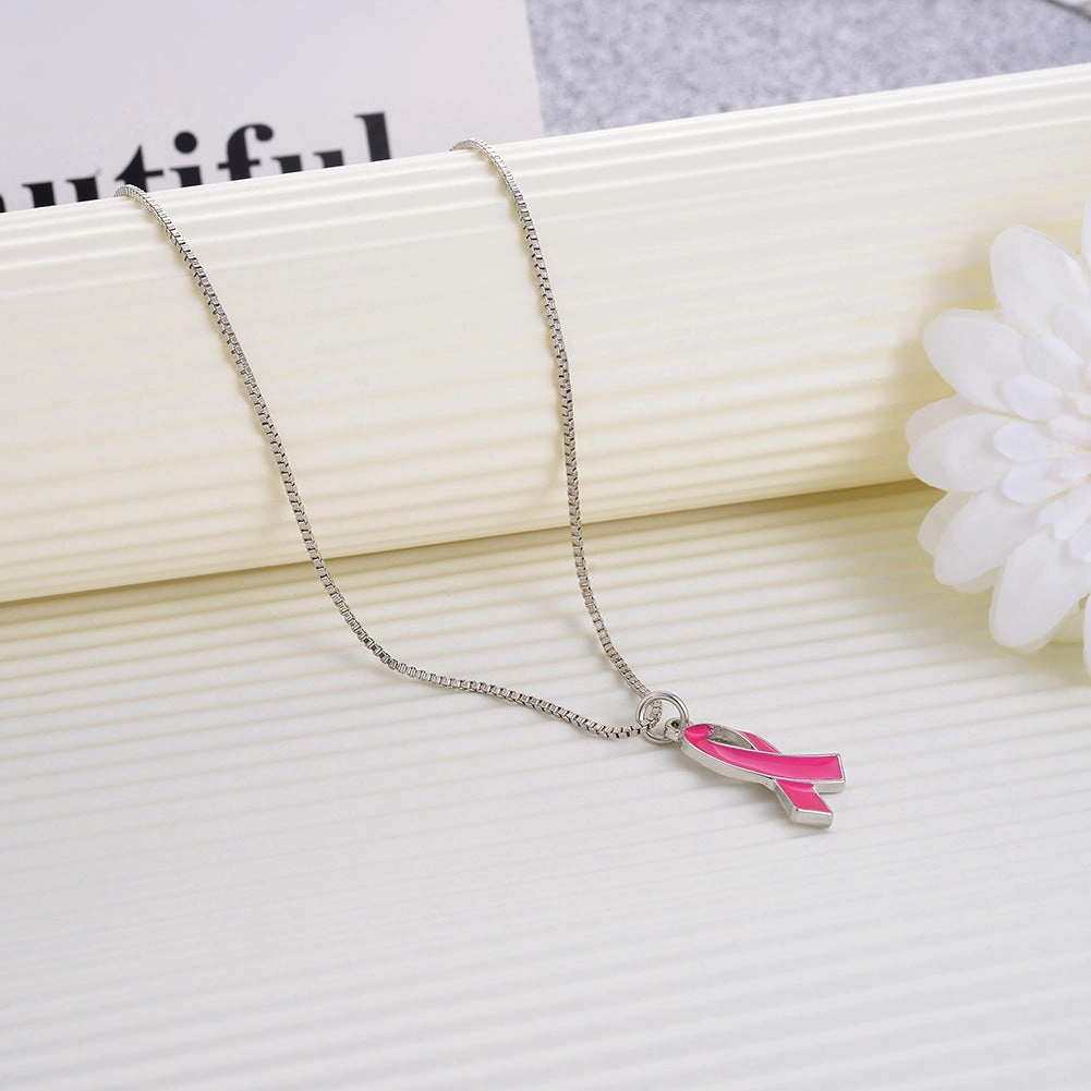 Wholesale Red Ribbon Sweater Chain Long Necklace