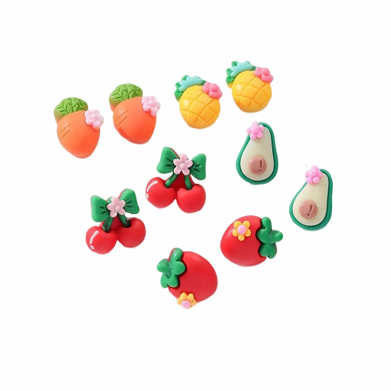 Wholesale Resin Fruit Earrings