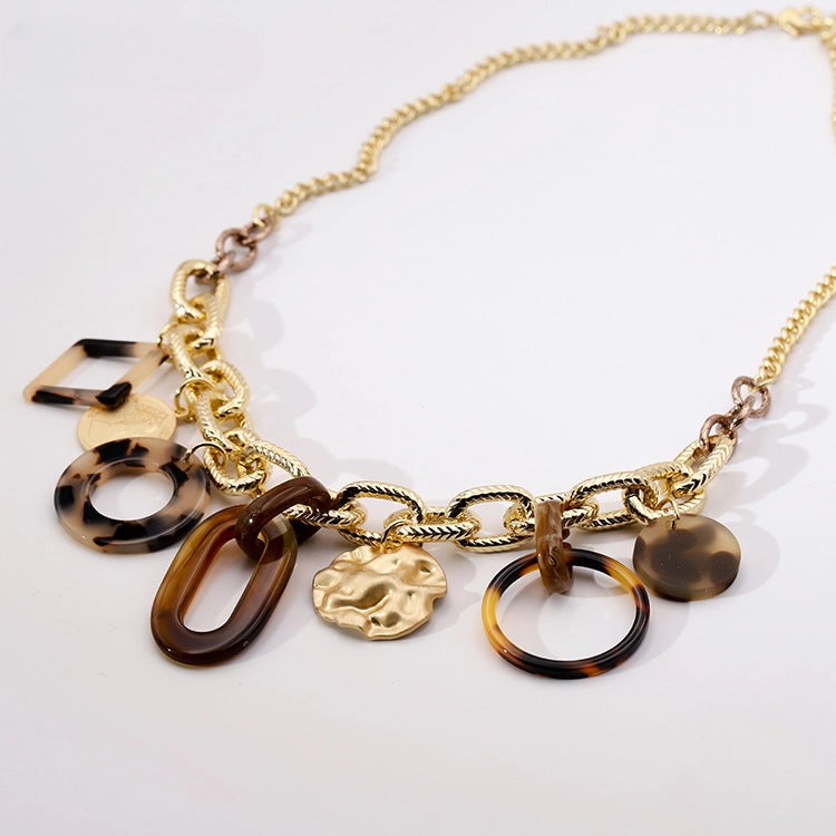 Wholesale Resin Geometric Necklaces