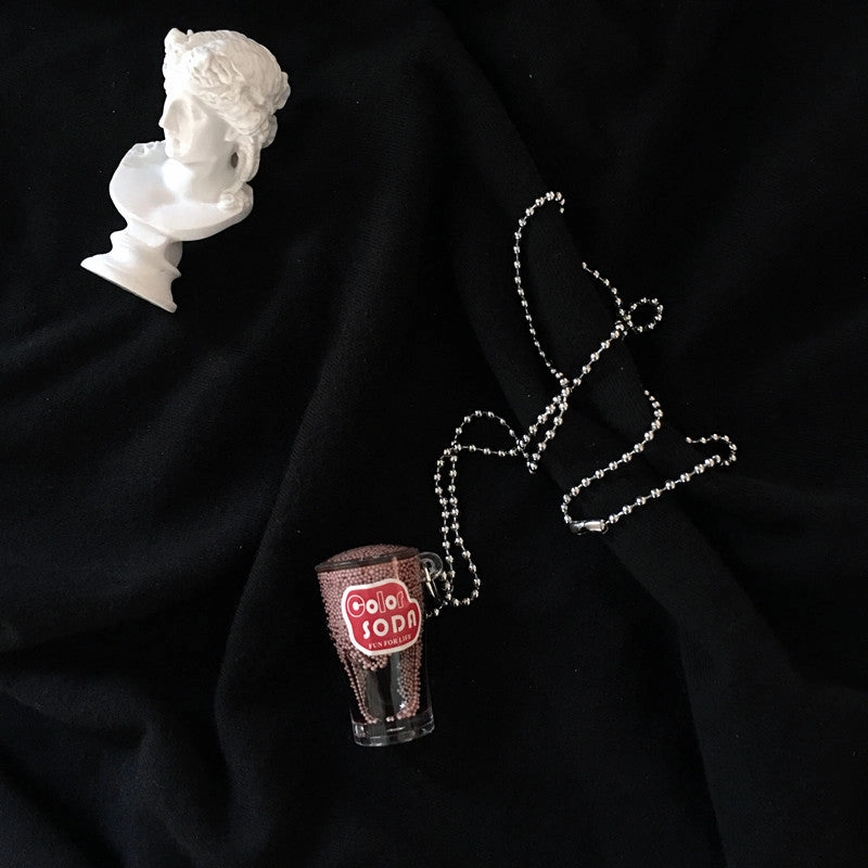 Wholesale Resin Handmade Fried Chicken Wings Necklace Simulation Grilled Necklace