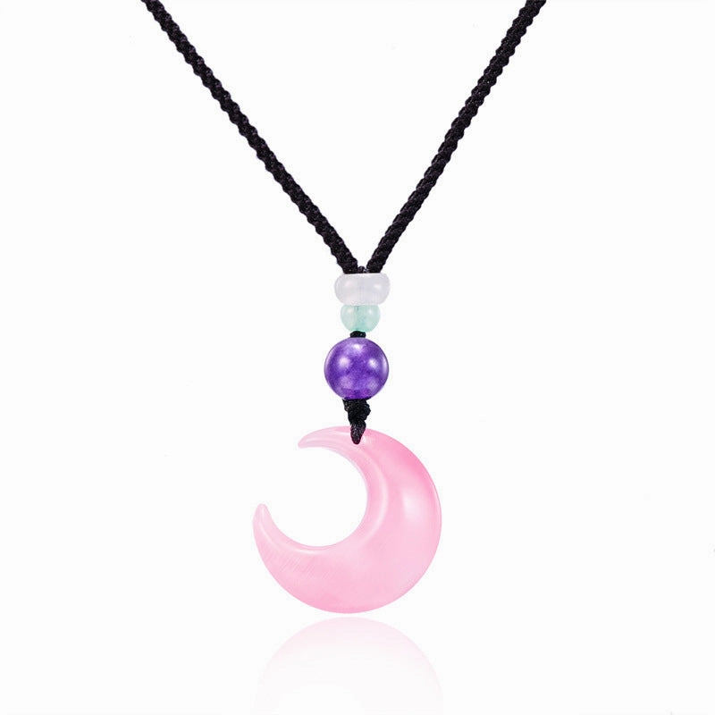 Wholesale Resin Moon Necklace
