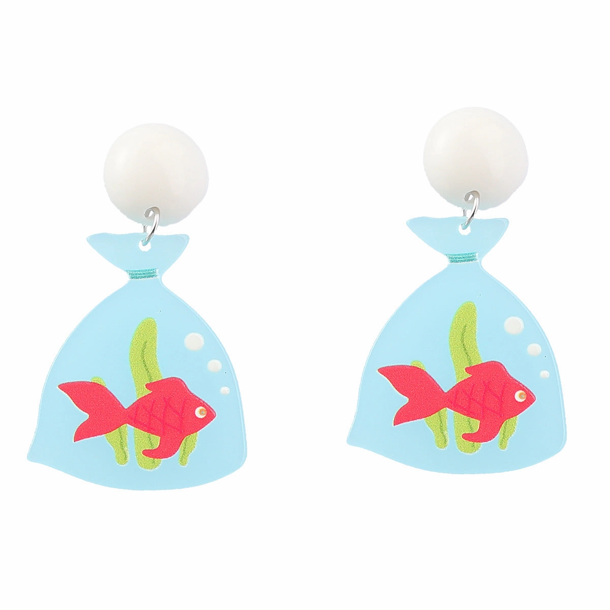 Wholesale Resin Strawberry Mushroom Earrings