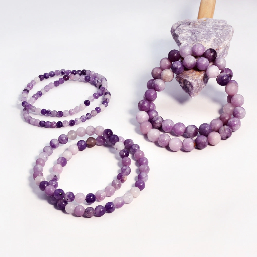 Wholesale retro amethyst bracelet single ring elastic rope agate bracelet