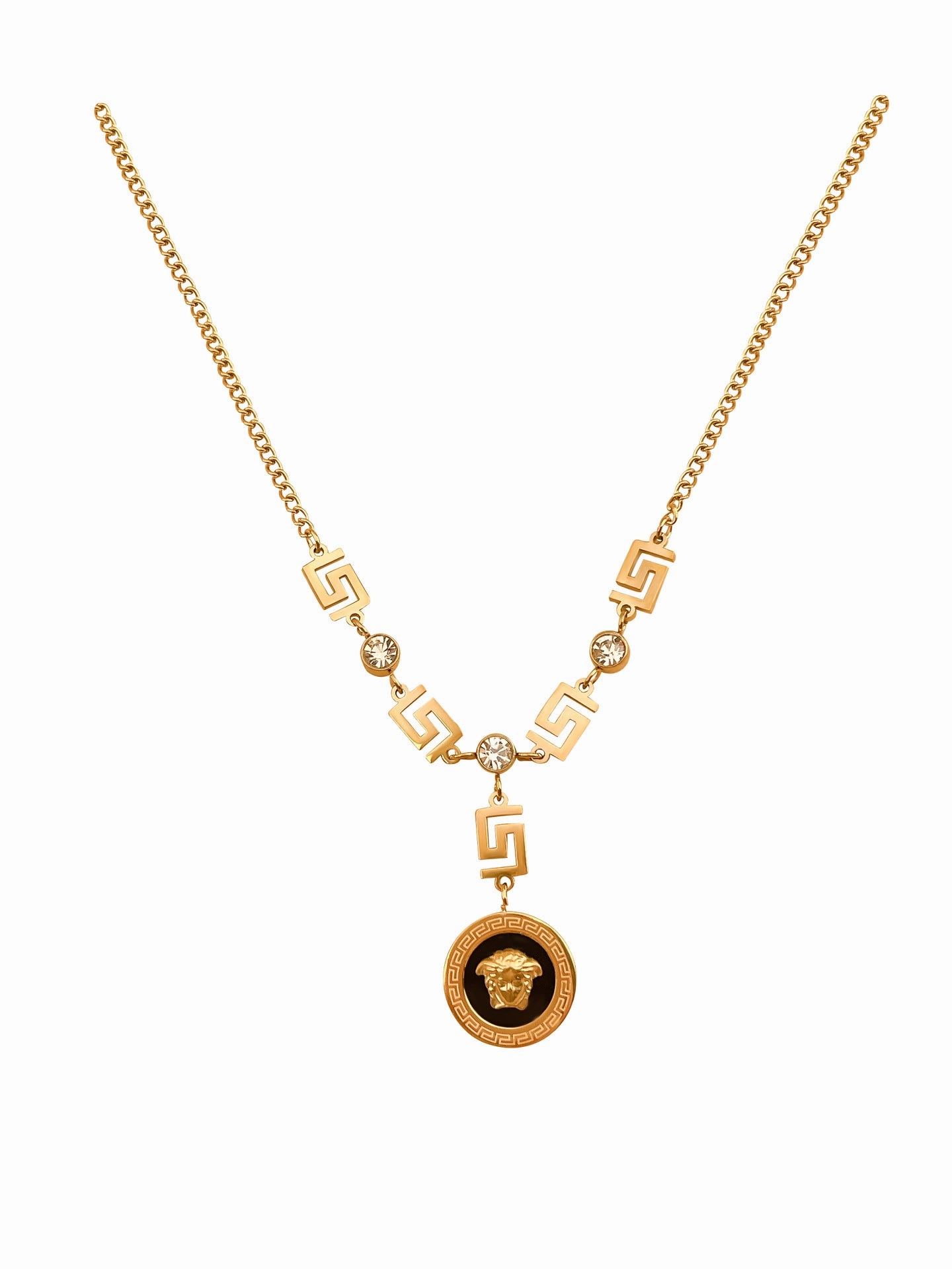 Wholesale Retro High-end Touching Portrait Necklace and Earring Set
