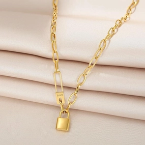 Wholesale Retro Hip-hop Titanium Steel Necklace