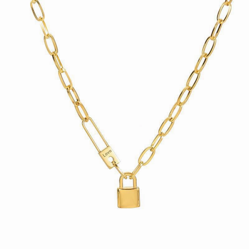 Wholesale Retro Hip-hop Titanium Steel Necklace
