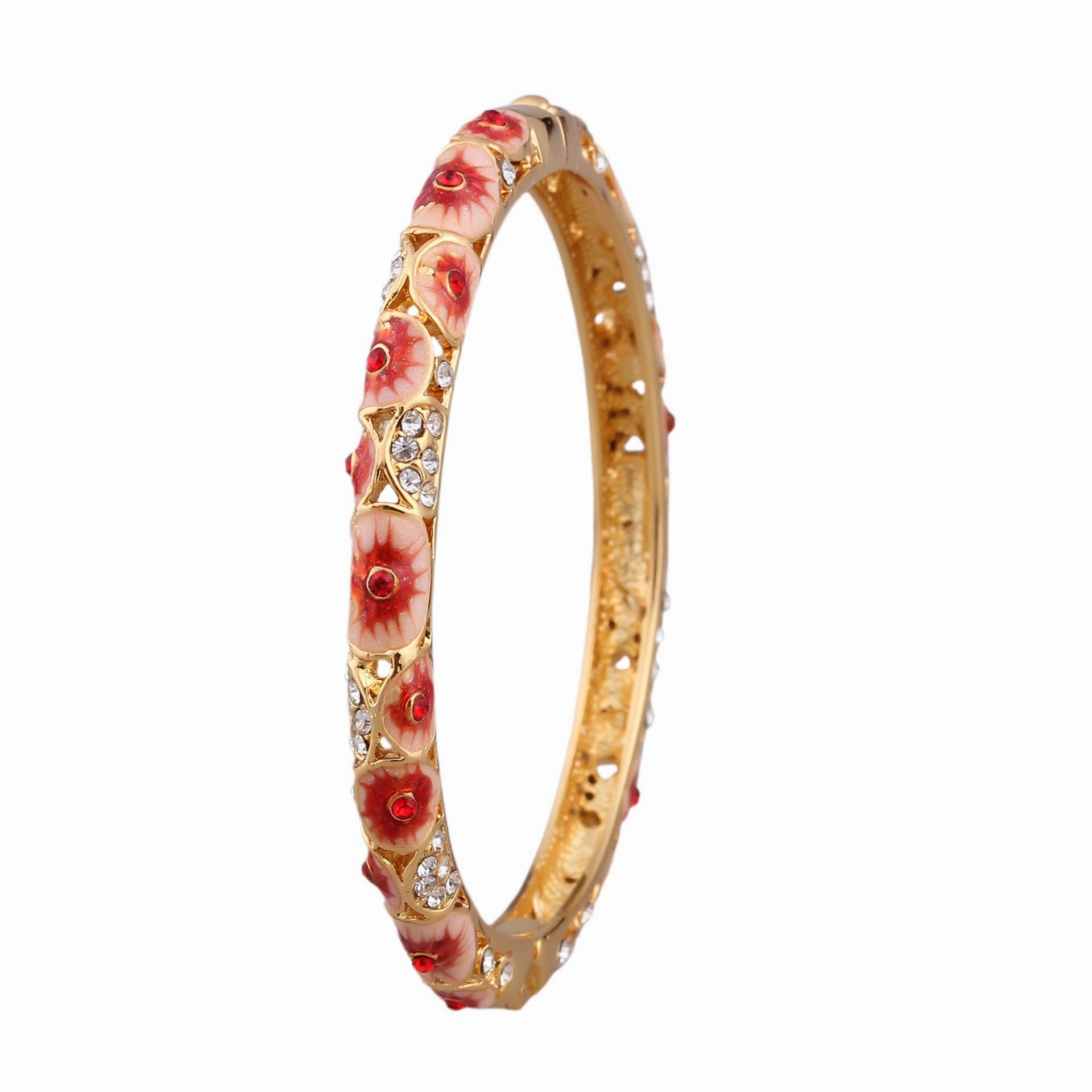 Wholesale  Retro Hollow Enamel Gold-plated  Cloisonne Bracelet