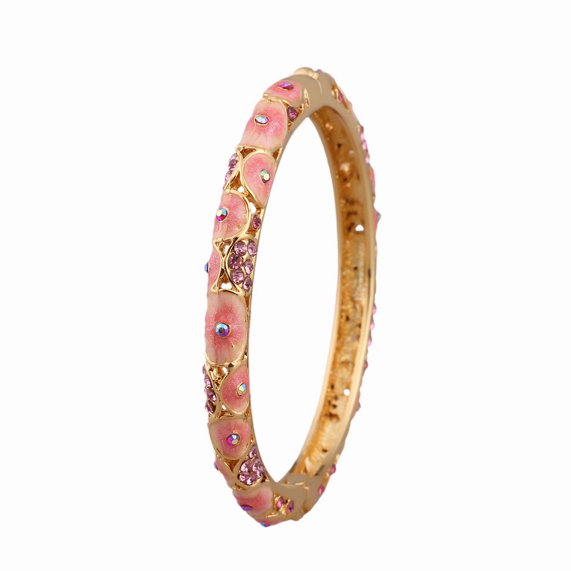 Wholesale  Retro Hollow Enamel Gold-plated  Cloisonne Bracelet