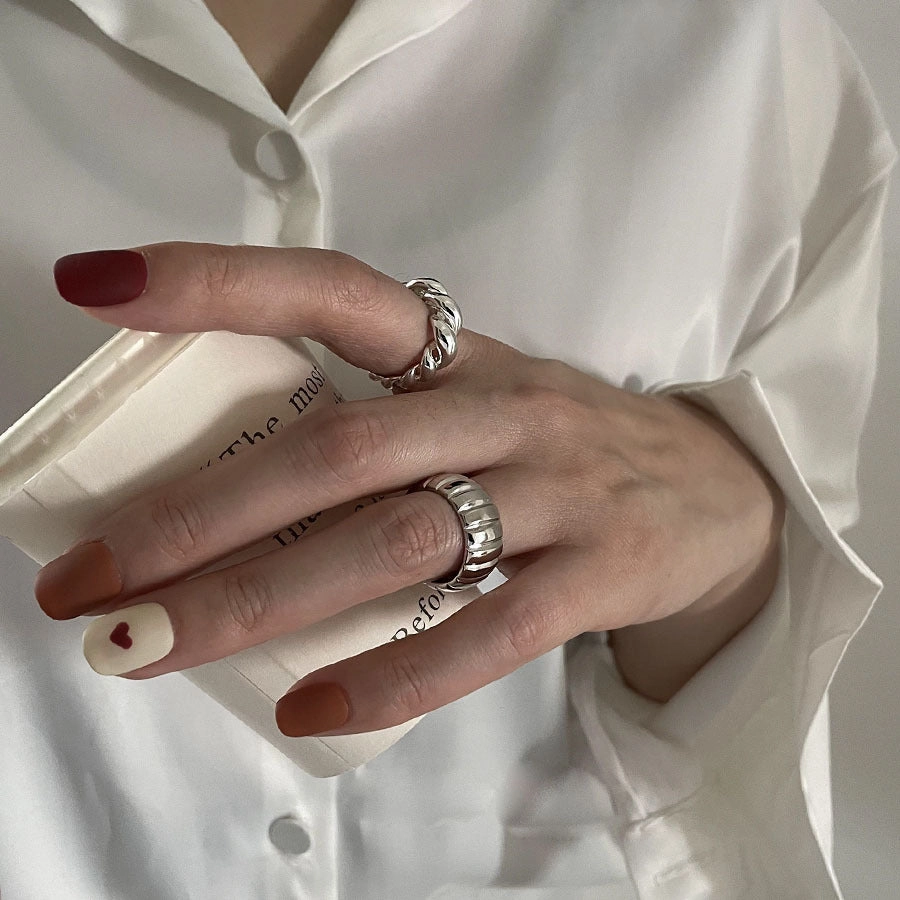 Wholesale Retro Irregular Niche Open Alloy Ring