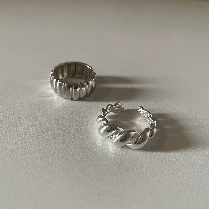 Wholesale Retro Irregular Niche Open Alloy Ring