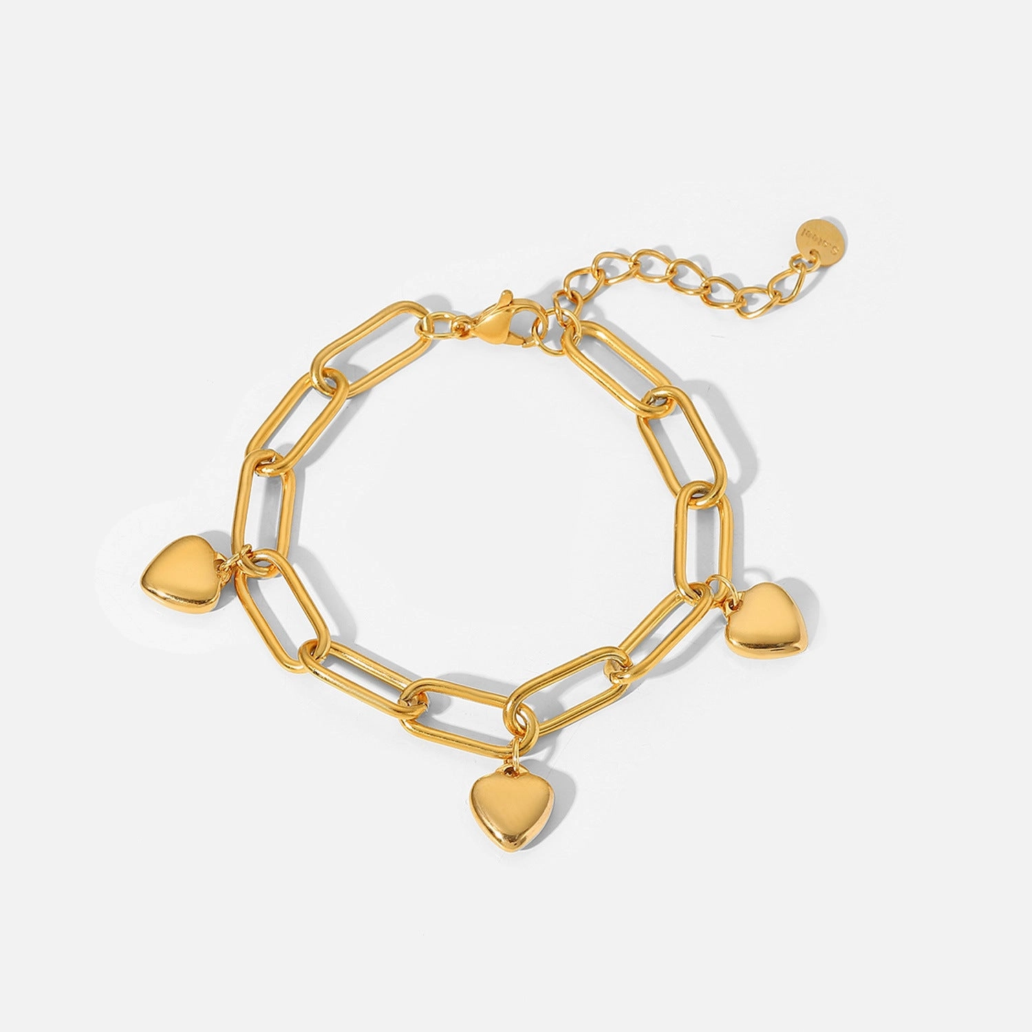 Wholesale Retro Style 18K Gold Love Titanium Steel Bracelet
