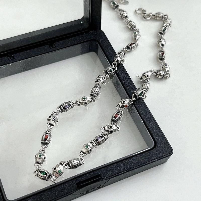 Wholesale retro style copper creative necklace and bracelet set