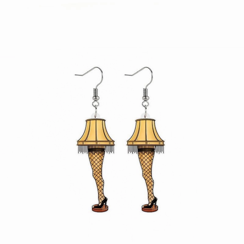 Wholesale Reversible Acrylic Christmas Heels, Stockings, Long Legs, Table Lamp Earrings