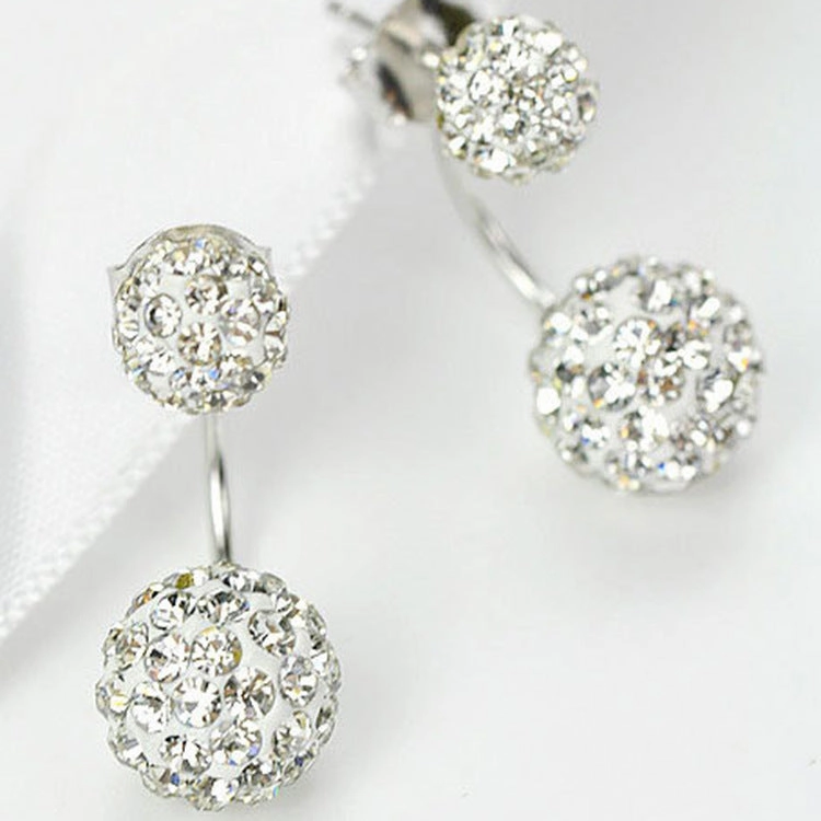 Wholesale Rhinestone Ball Alloy Earrings