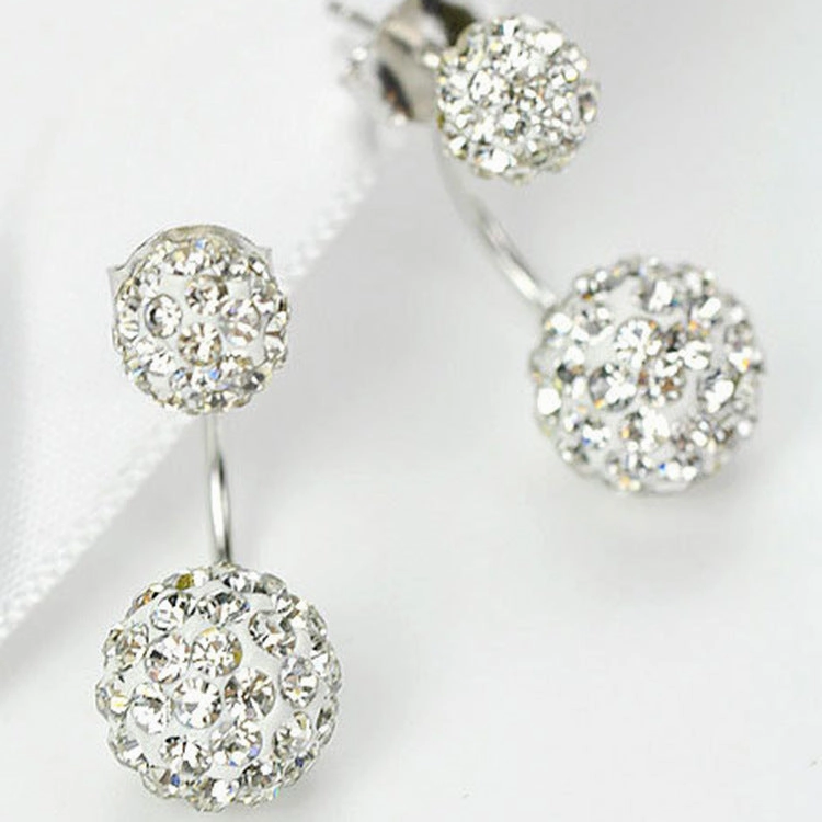 Wholesale Rhinestone Ball Alloy Earrings