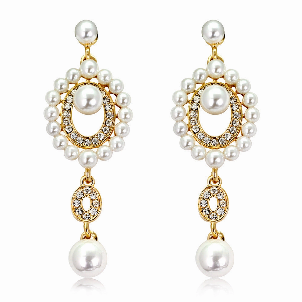 Wholesale Rhinestone Pearl Earrings