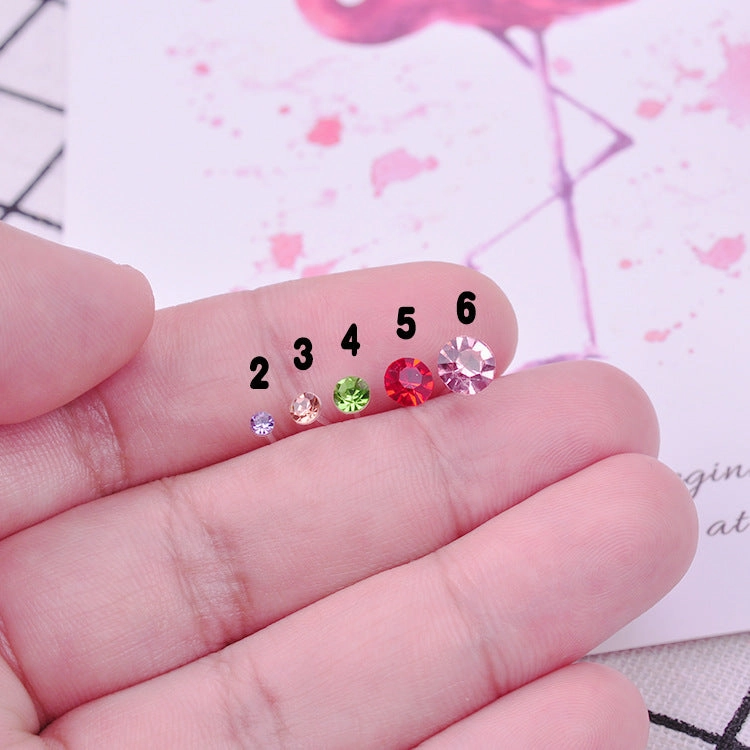 Wholesale Rhinestone Plastic Earrings Set