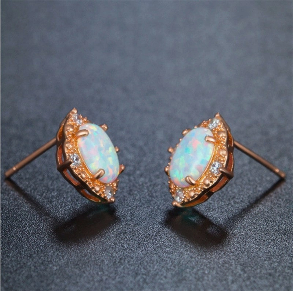 Wholesale Rhomboid Zircon Alloy Earrings