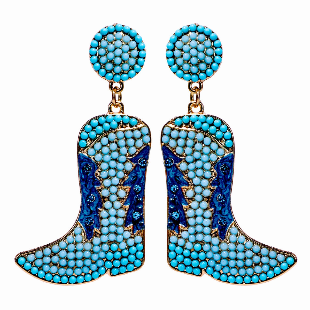 Wholesale Rice Ball Boots Metal Earrings