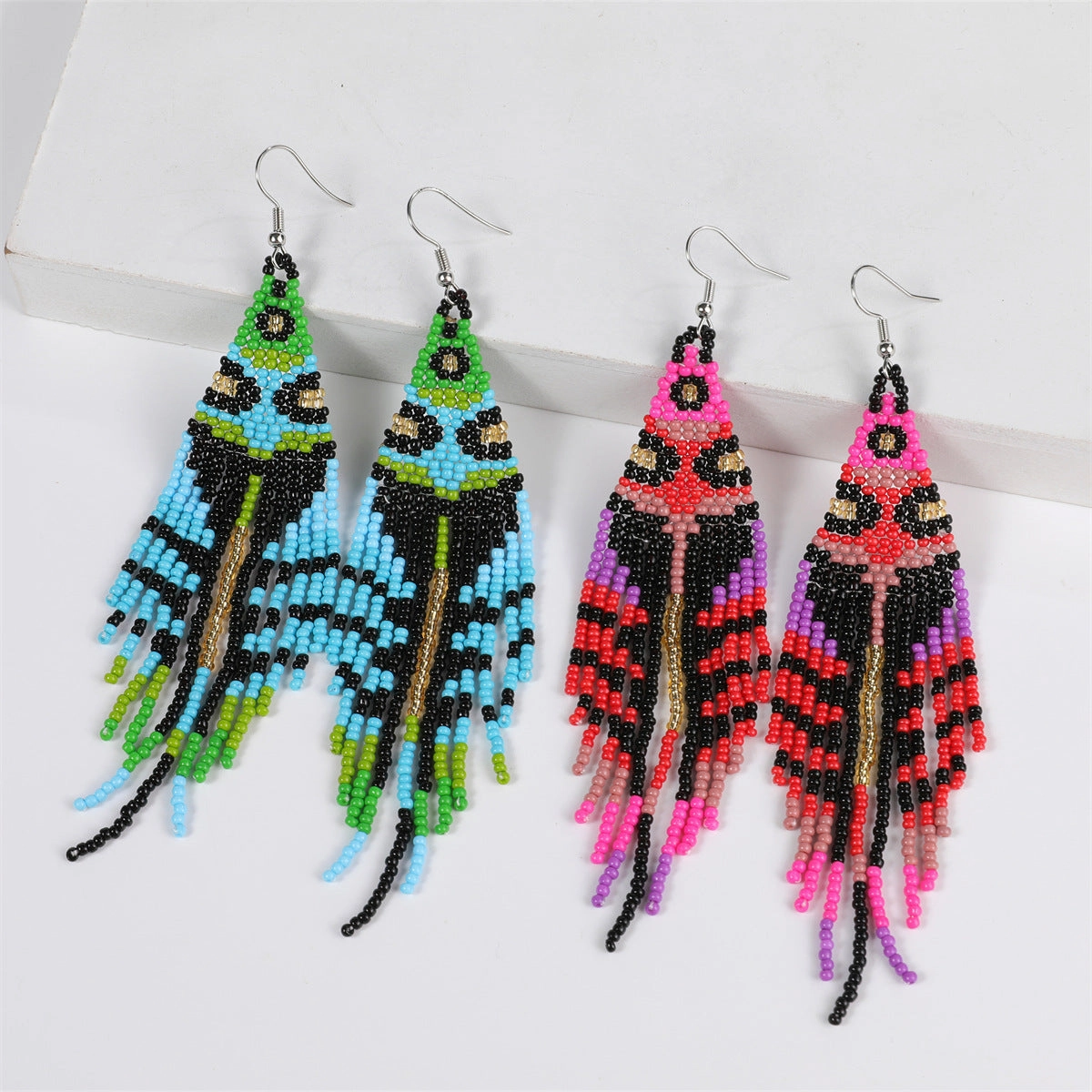 Wholesale Rice Beads Ethnic Handmade Earrings