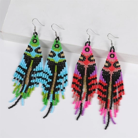 Wholesale Rice Beads Ethnic Handmade Earrings