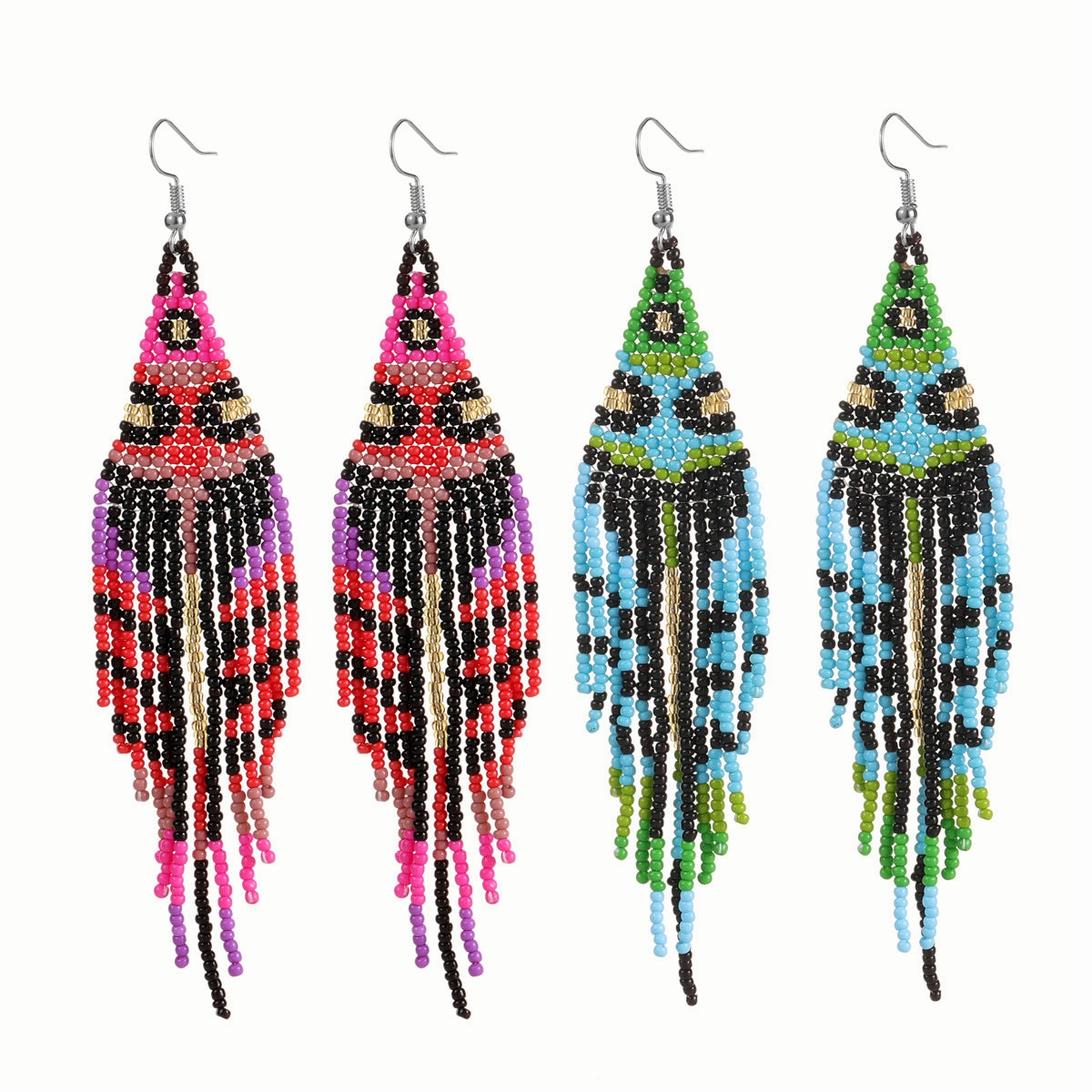 Wholesale Rice Beads Ethnic Handmade Earrings