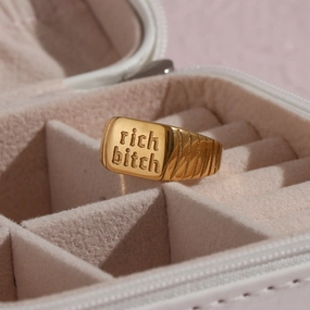 Wholesale RICHBITCH English Stainless Steel Ring