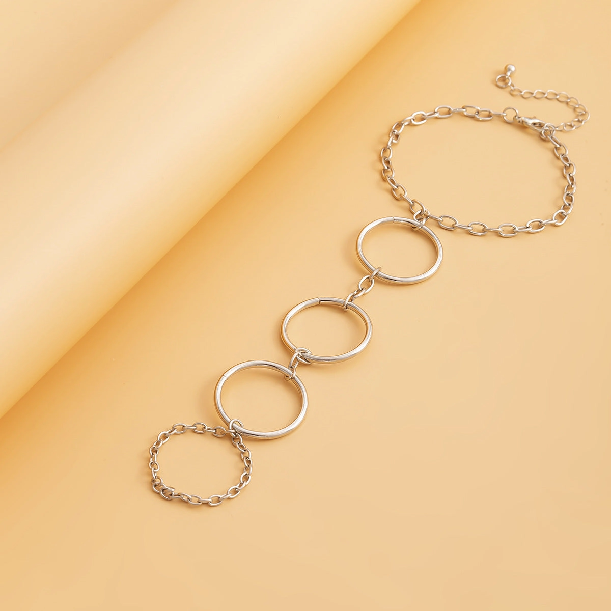 Wholesale Ring Hollow Mittens Iron Bracelet