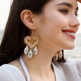 Wholesale Rope Knots Love Earrings