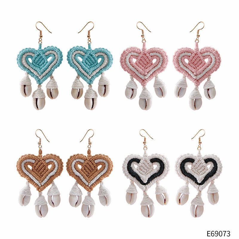 Wholesale Rope Knots Love Earrings