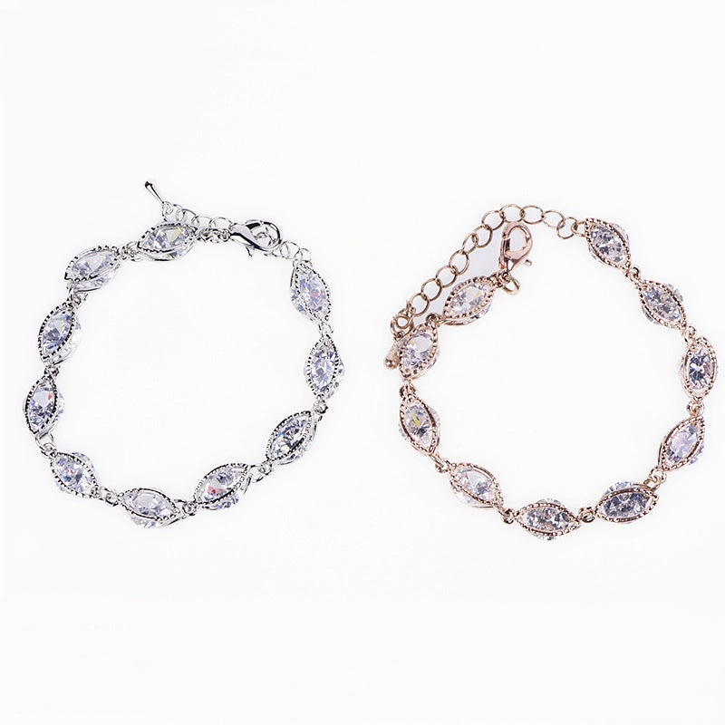 Wholesale Rose Crystal Alloy Bracelet