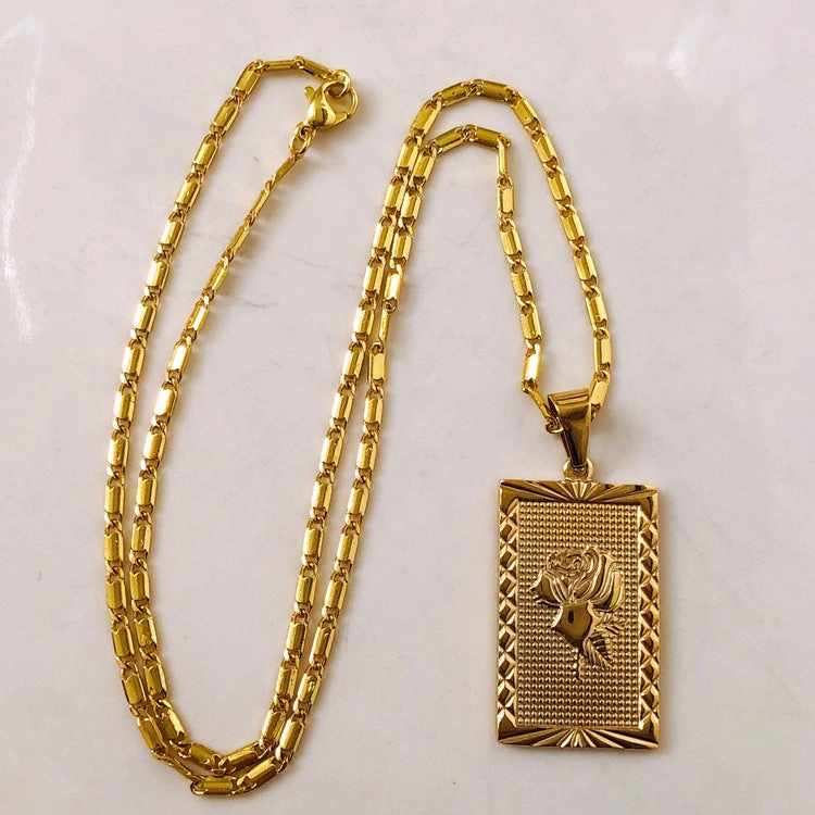 Wholesale Rose Gold Fine Gold Plated Collar Necklace