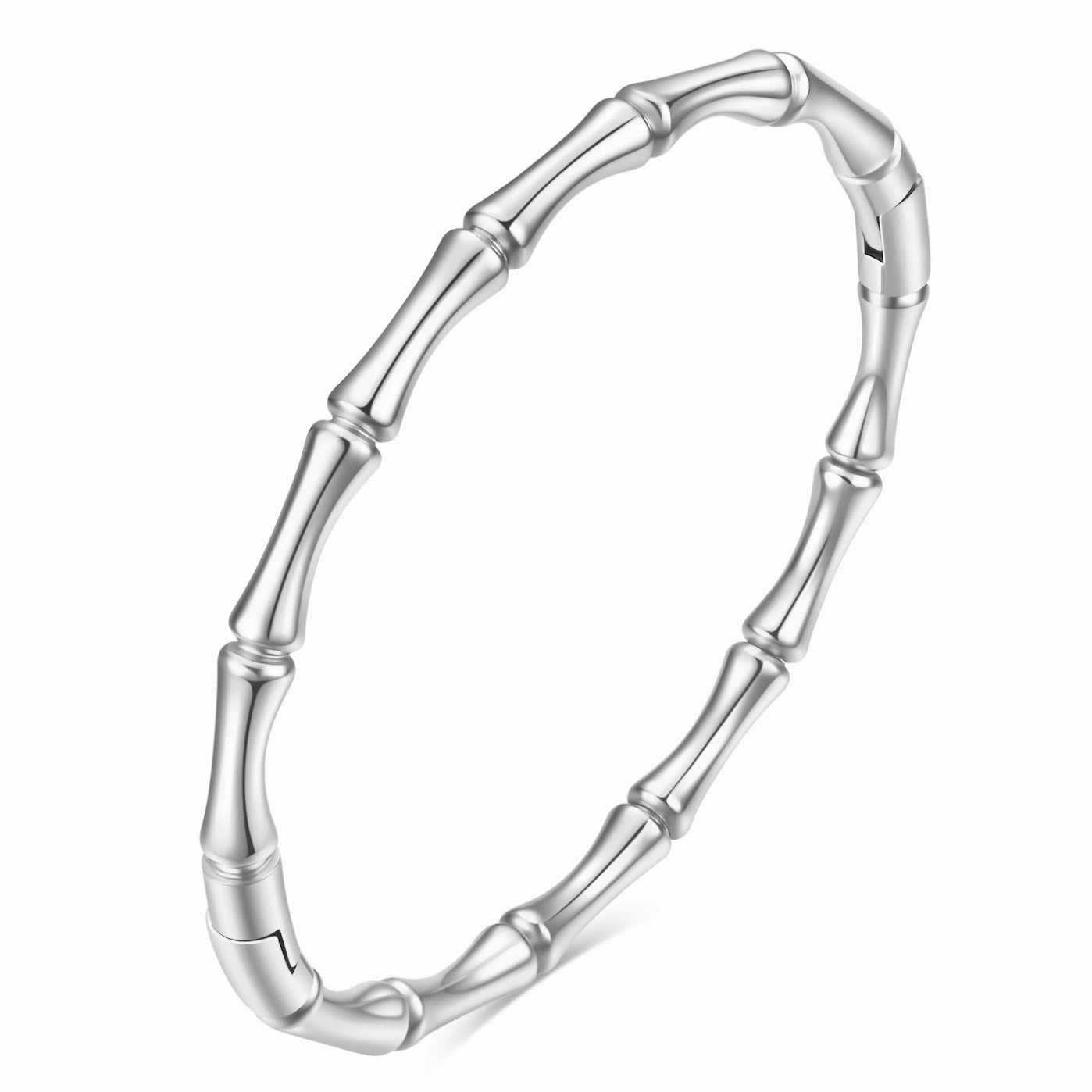 Wholesale Round Bamboo 5MM Stainless Steel Magnetic Bracelet