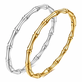 Wholesale Round Bamboo 5MM Stainless Steel Magnetic Bracelet