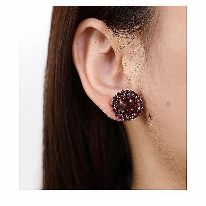 Wholesale Round Cluster Diamond Stud Earrings OLY-ES-SHY005