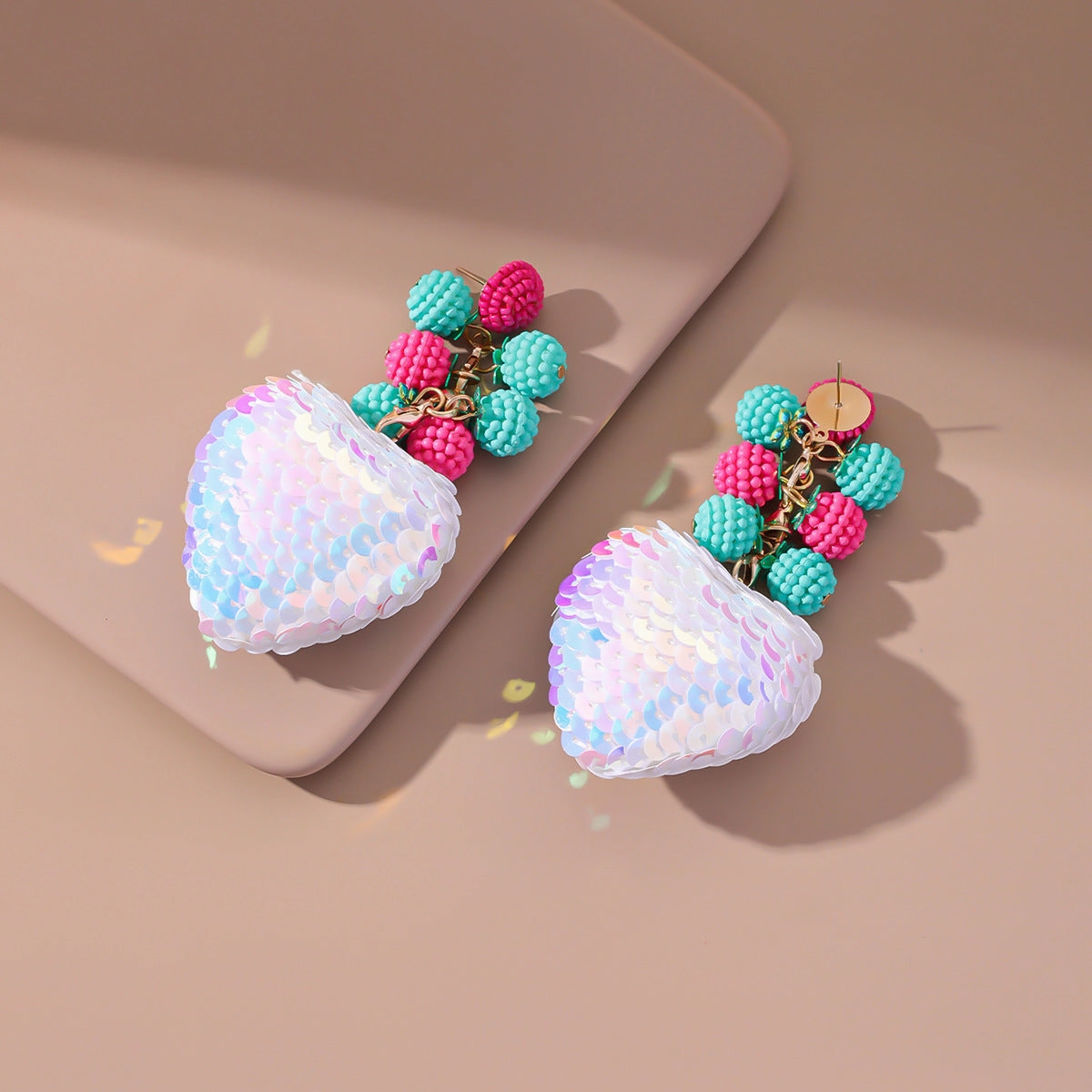 Wholesale Round Flower Earrings