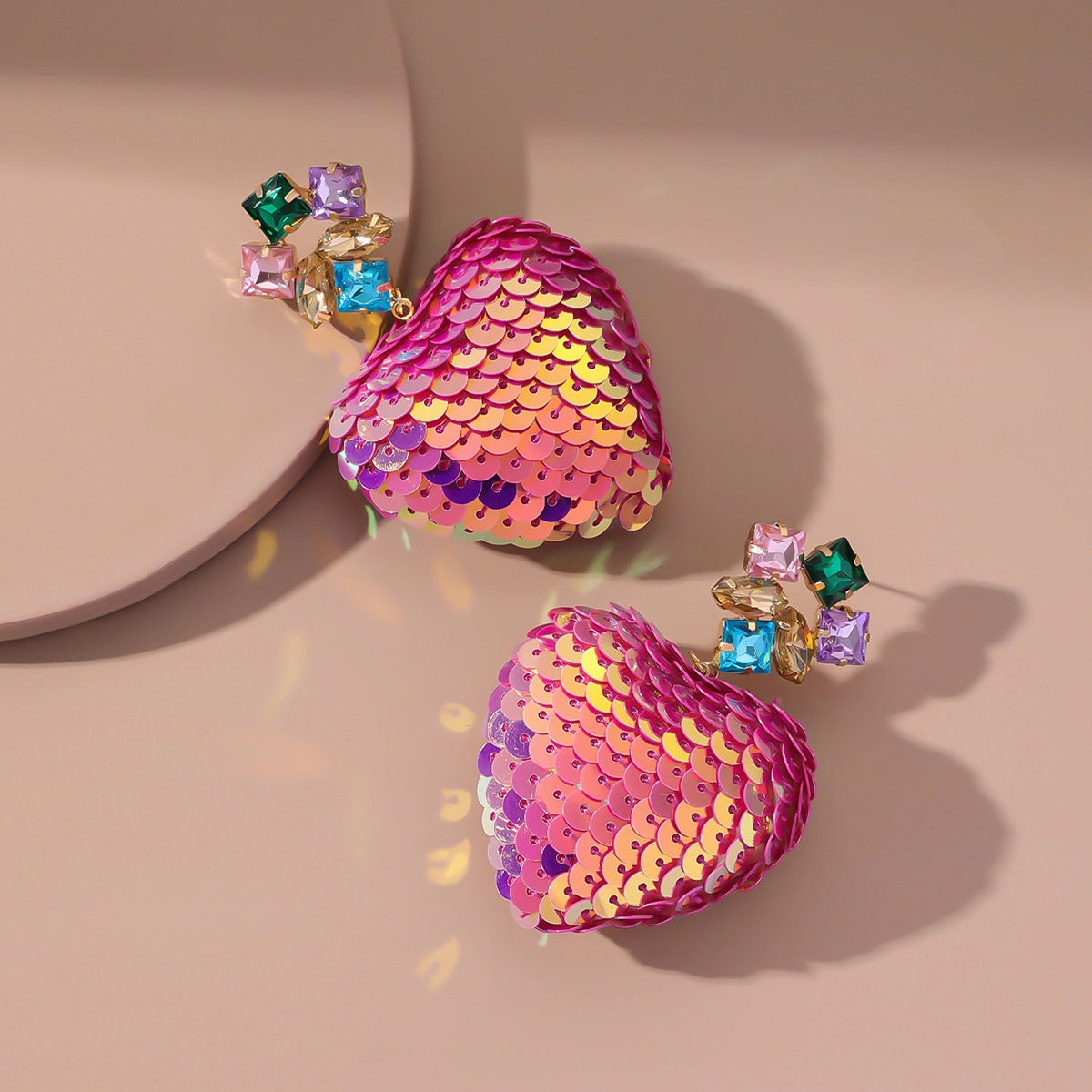 Wholesale Round Flower Earrings