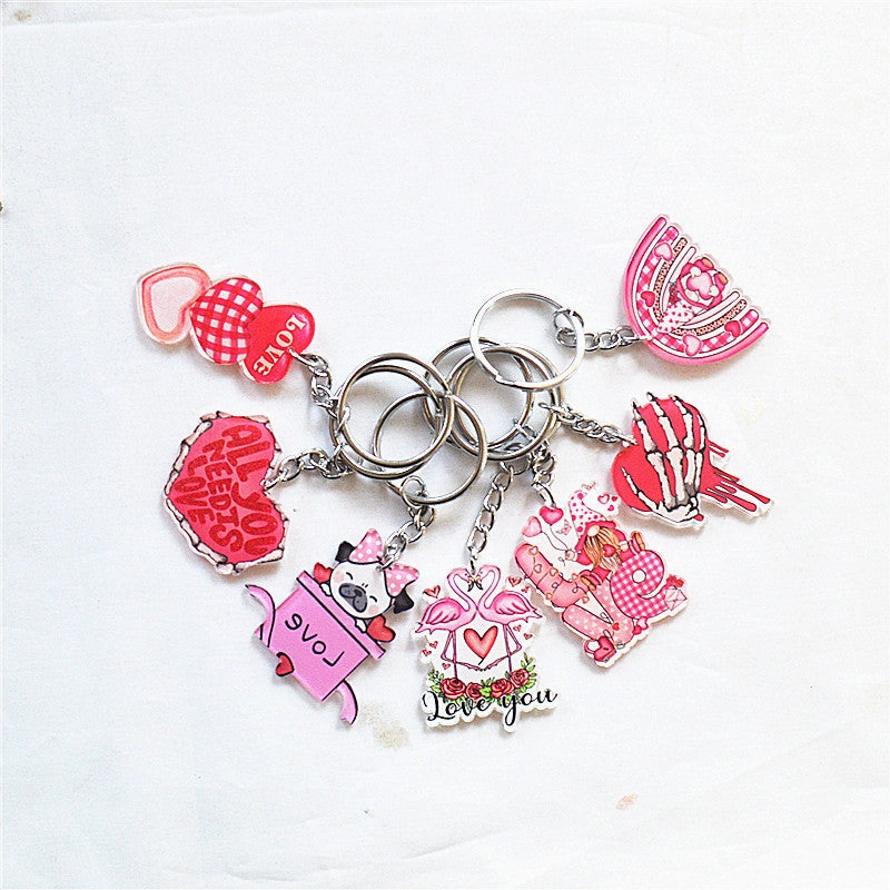 Wholesale Round Hollow Spray Painted Acrylic Earrings