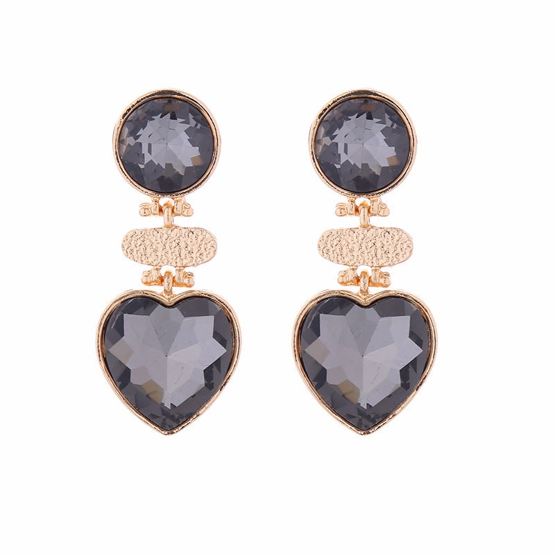 Wholesale Round Love Multi-layer Vintage Earrings