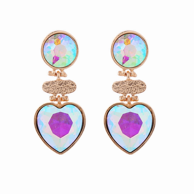 Wholesale Round Love Multi-layer Vintage Earrings