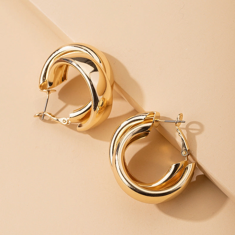 Wholesale Round Metal Earrings