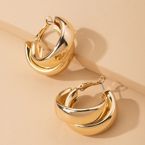 Wholesale Round Metal Earrings