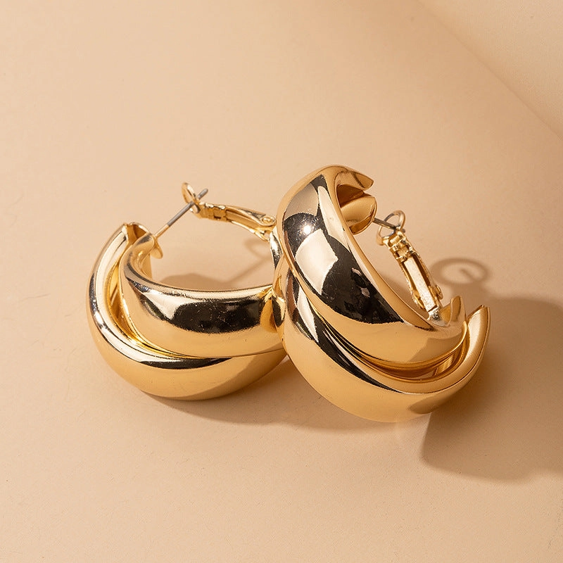 Wholesale Round Metal Earrings