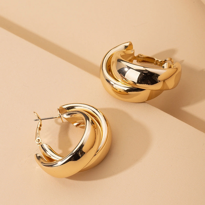 Wholesale Round Metal Earrings