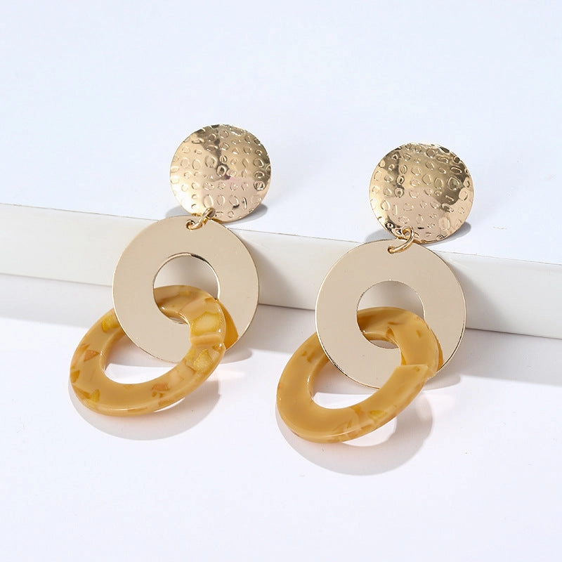 Wholesale Round Sheet Metal Earrings