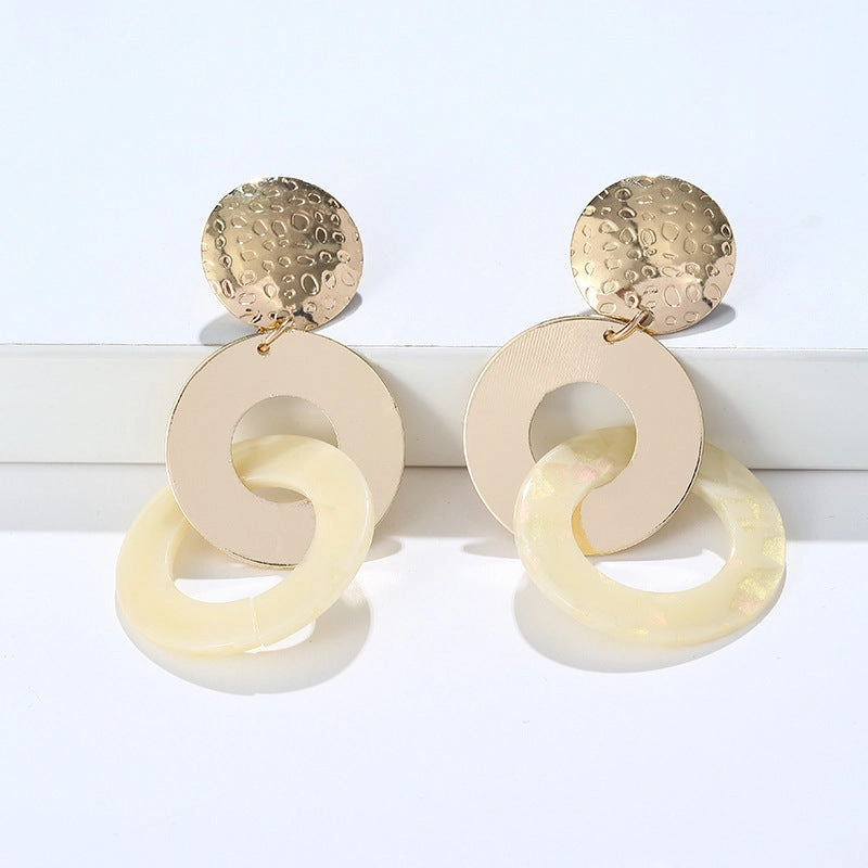Wholesale Round Sheet Metal Earrings