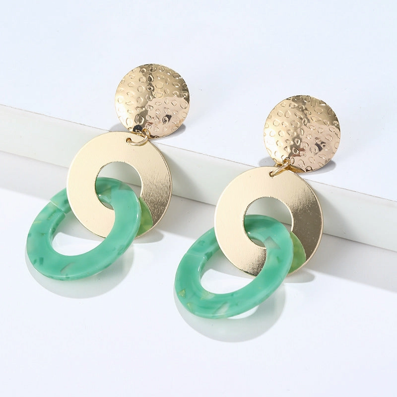 Wholesale Round Sheet Metal Earrings