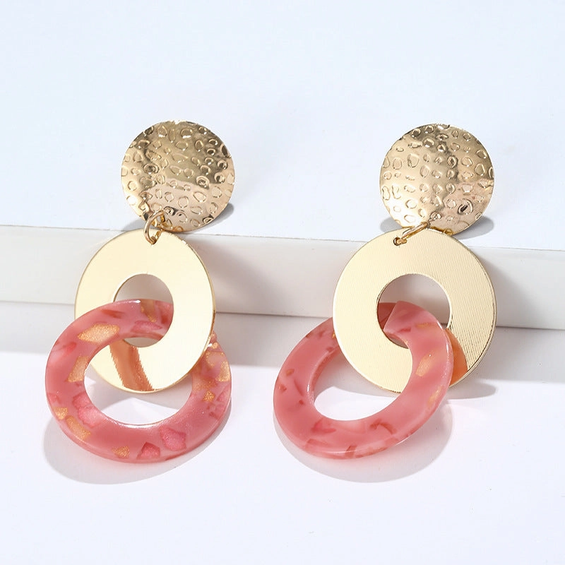 Wholesale Round Sheet Metal Earrings